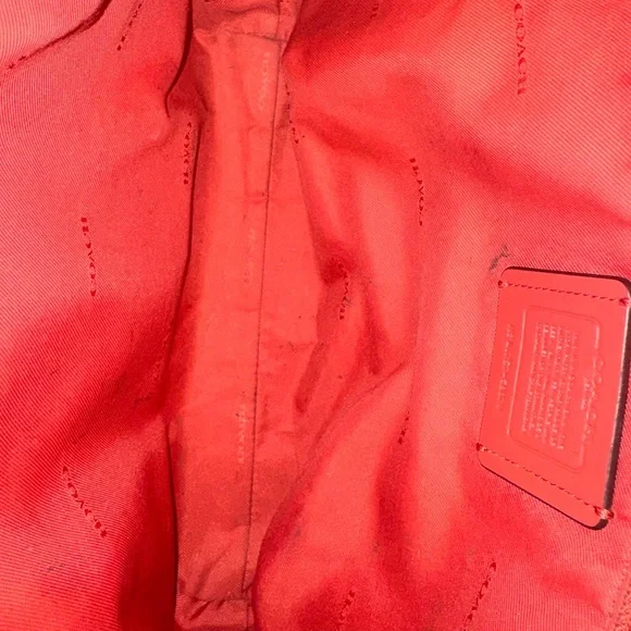 Coach rare pink Leather shoulder bag with Crossbody strap EUC - Picture 5 of 7